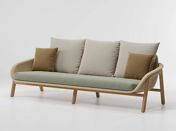 Садовый диван из синтетического волокна KETTAL VIMINI KS1500300 фабрика KETTAL из Италии. Фото №1