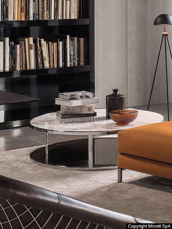 Журнальный стол MINOTTI Huber  фабрика Minotti из Италии. Фото №3