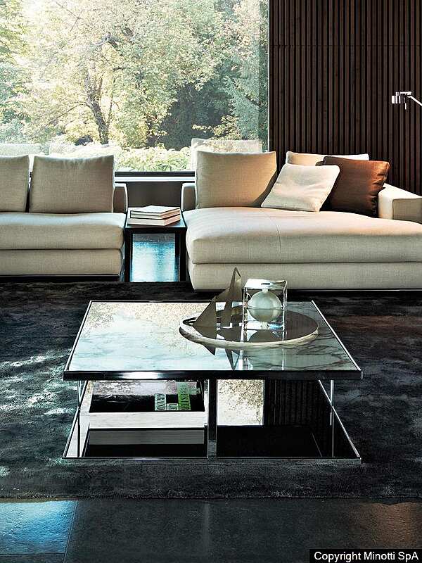 Журнальный стол MINOTTI Huber  фабрика Minotti из Италии. Фото №6