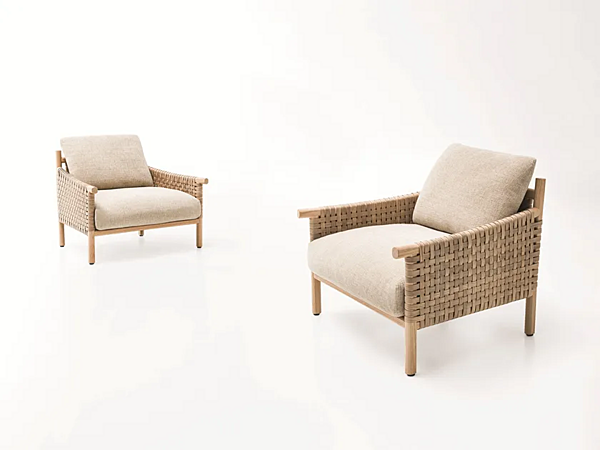 Садовое кресло со съемным чехлом из ткани PAOLA LENTI Kiori B216A фабрика PAOLA LENTI из Италии. Фото №2