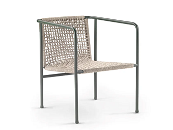 Кресло с подлокотниками из нержавеющей стали и ПВХ FLEXFORM OTTAVIA 2A0C1 фабрика FLEXFORM из Италии