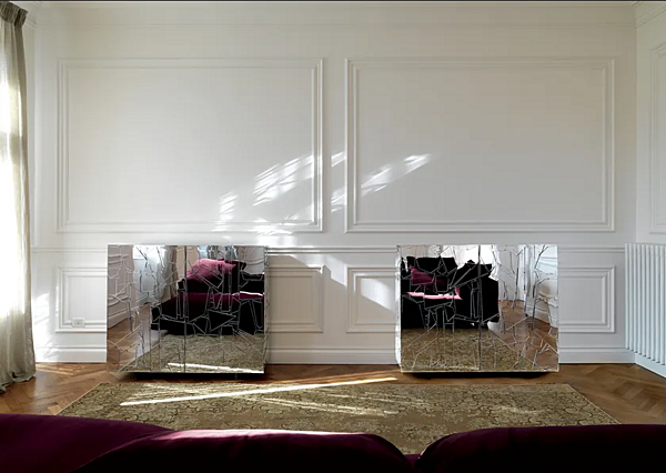 Стеклянный боковой шкаф с дверцами Эдра SCRIGNO фабрика EDRA из Италии. Фото №8