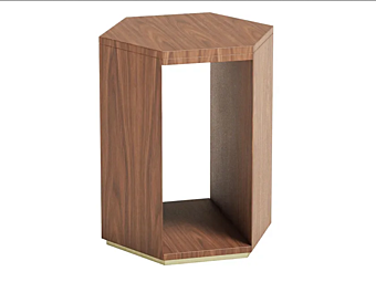 Шестиугольный деревянный боковой столик Capital Collection Dedalo DE.SR фабрика Capital Collection из Италии