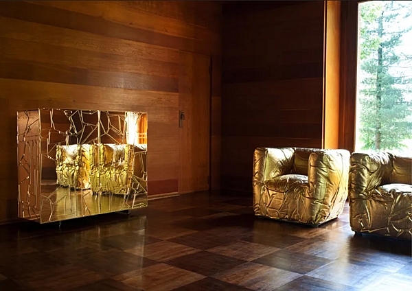 Стеклянный боковой шкаф с дверцами Эдра SCRIGNO фабрика EDRA из Италии. Фото №11