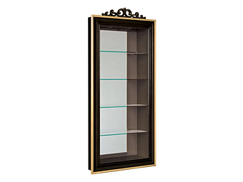 Книжный шкаф с подсветкой из дерева и стекла CARPANESE 5015 5015
