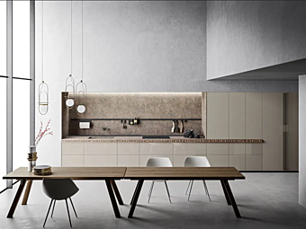 Кухня с витринными фасадами из стекла VALCUCINE Genius Loci Kamut Кухня с витринными фасадами из стекла VALCUCINE Genius Loci Kamut фабрика VALCUCINE из Италии