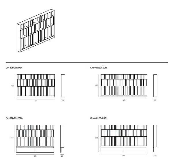 Шкаф книжный HENGE Bistrot фабрика HENGE из Италии. Фото №6