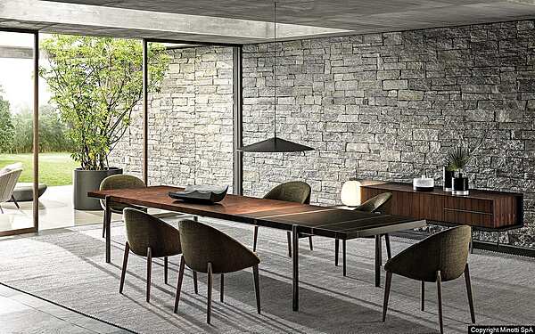 Стол MINOTTI Superquadra фабрика Minotti из Италии. Фото №6