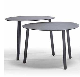 Столик кофейный из металла и водонепроницаемой резины ARREX 1823/20 фабрика ARREX из Италии