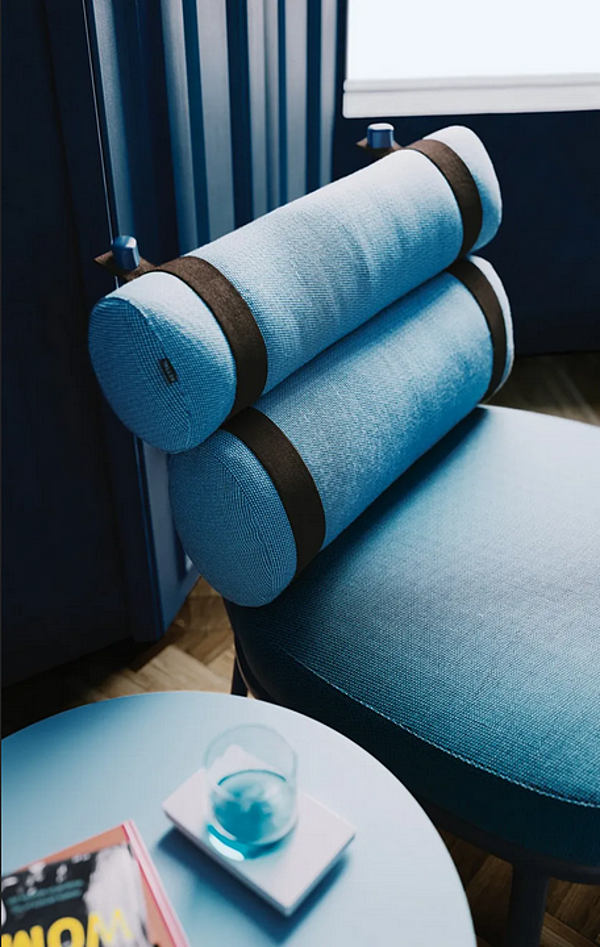 Круглый кофейный столик из алюминия KETTAL Roll KS2300400 фабрика KETTAL из Италии. Фото №9