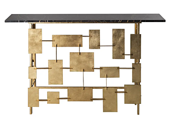 Прямоугольный консольный стол из мрамора MARIONI RAYMOND 02716C фабрика MARIONI из Италии