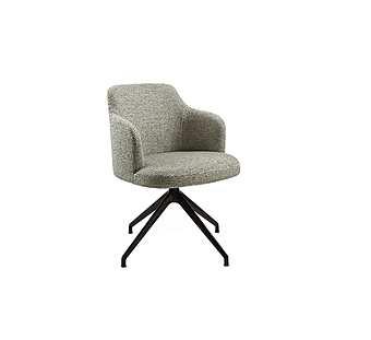 Вращающееся кресло PORADA Abby con braccioli 2 фабрика PORADA из Италии