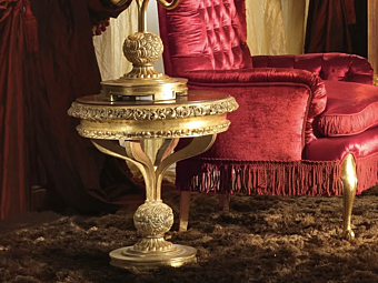 Круглый кофейный стол из дерева A.R.ARREDAMENTI SRL Royal 716