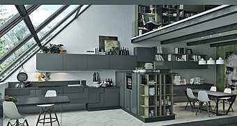 Кухня с островом из материалов LUBE CUCINE Creativa 05 фабрика LUBE CUCINE из Италии