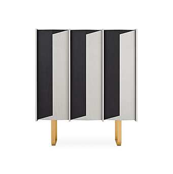 Деревянный высокий шкаф с дверцами Gallotti&Radice Diedro фабрика Gallotti & Radice из Италии