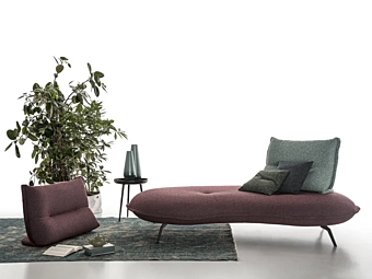 Диван с обитой спинкой из ткани AERRE ITALIA SCORPI F30B0