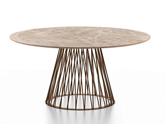 Круглый обеденный стол из мрамора F.lli ORSENIGO Intrigo 