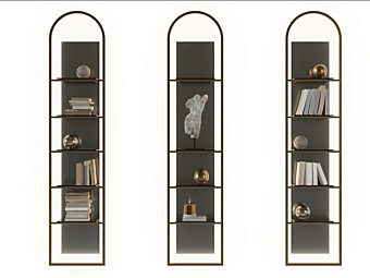 Книжный шкаф с освещением PAOLO CASTELLI Uffizio LIB.UFFI.500 фабрика Paolo Castelli из Италии