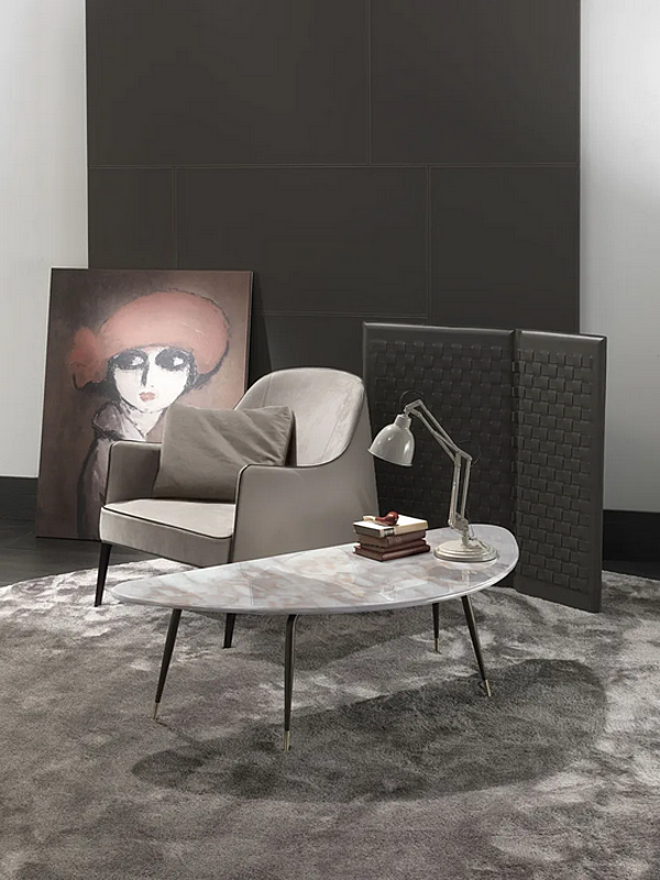 Кофейный столик из мрамора Frigerio SMART 13600 фабрика Frigerio из Италии. Фото №3