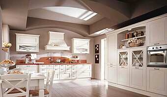 Кухня из массива дерева с островом LUBE CUCINE Agnese 04 фабрика LUBE CUCINE из Италии