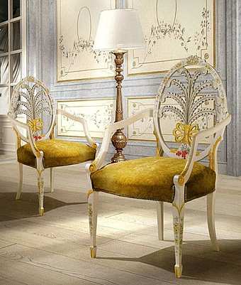 Кресло ANGELO CAPPELLINI TIMELESS PAINTED ARMCHAIR 6941/P фабрика ANGELO CAPPELLINI из Италии