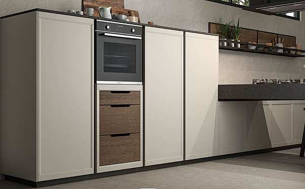 Кухня с островом из дерева LUBE CUCINE Flavour 11 фабрика LUBE CUCINE из Италии. Фото №3