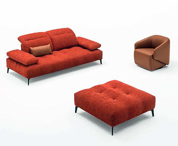 Квадратный пуф из ткани AERRE ITALIA Aspen ASPEN0 P02F0 фабрика AERRE ITALIA из Италии. Фото №2