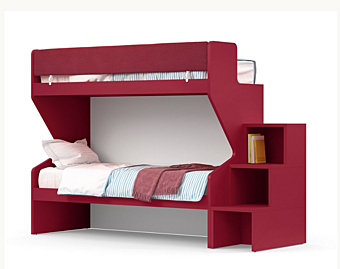 Двухъярусная кровать для детей из дерева Nidi Gino Maxi фабрика nidi из Италии