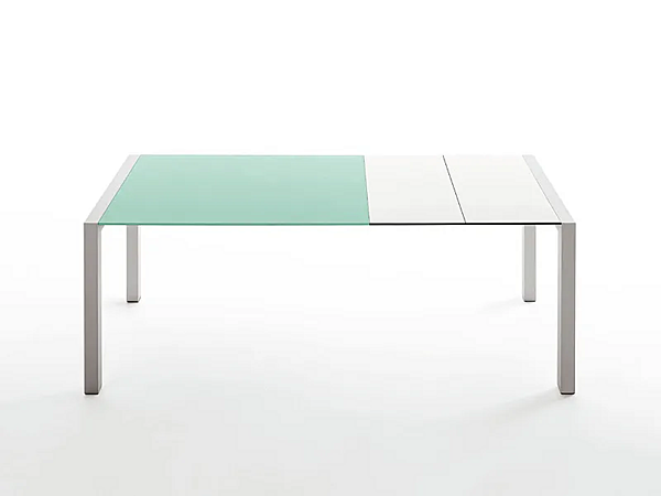 Раскладной стол из стекла и алюминия Kristalia SUSHI GLASS 01SUS11 фабрика Kristalia из Италии. Фото №1