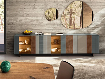 Буфет с интегрированным освещением из дерева LAGO N O W 1382B