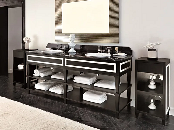 Деревянная двойная тумба с раковинами Gentry Home Nottingham 200 фабрика Gentry Home из Италии. Фото №2