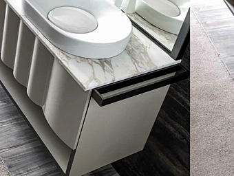 Металлическая вешалка для полотенец CORTEZARI Quadra 122-PA фабрика CORTE ZARI из Италии