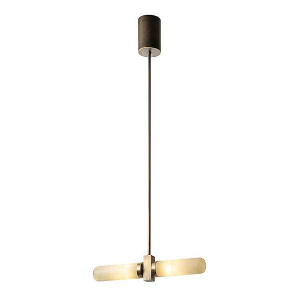 Подвеска из полированной латуни с деталями из натуральной латуни и алебастра ручной работы  SIGMA L2  7303 фабрика SIGMA L2 из Италии. Фото №1