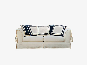 Диван с мягкой спинкой из ткани Blucina Softhouse фабрика SOFTHOUSE из Италии