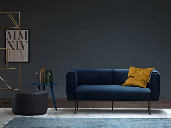 Диван на три места с обитой спинкой из ткани NOVAMOBILI ONNI фабрика NOVAMOBILI из Италии. Фото №2