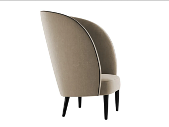 Кресло с мягкой спинкой из ткани INNOVA Imbottiti Adam