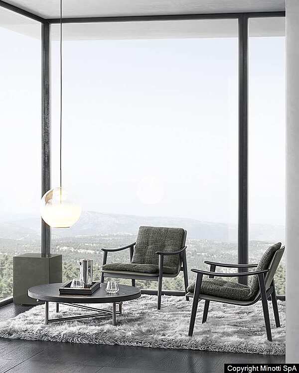 Кресло MINOTTI Fynn фабрика Minotti из Италии. Фото №17