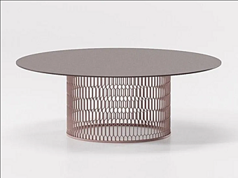 Садовый боковой стол из алюминия с сетчатой столешницей KETTAL MESH KS1701700