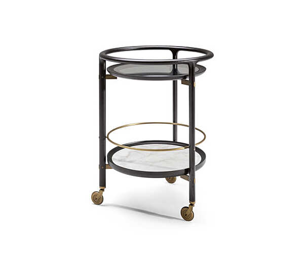Столик кофейный POLTRONA FRAU Duo Trolley фабрика POLTRONA FRAU из Италии. Фото №1