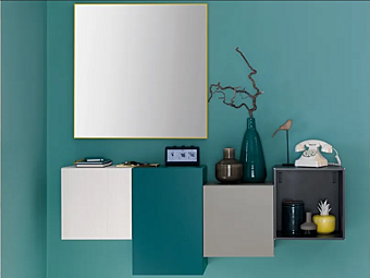 Настенная прихожая с ящиками из дерева MORETTI COMPACT LV207 фабрика MORETTI  COMPACT из Италии