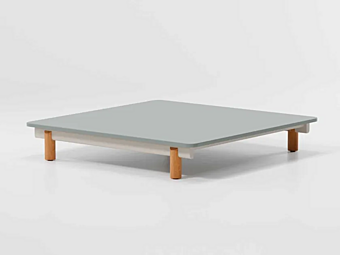 Кофейный столик квадратной формы из алюминия KETTAL MOLO KS4210700
