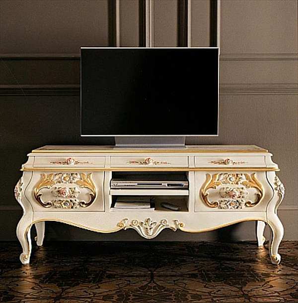 Элитная тумба под TV MODENESE GASTONE 11105B фабрика MODENESE GASTONE из Италии. Фото №1