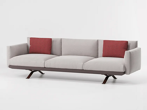 Диван с обитой спинкой на три места ткань BOMA KETTAL KS2500300 фабрика KETTAL из Италии. Фото №2