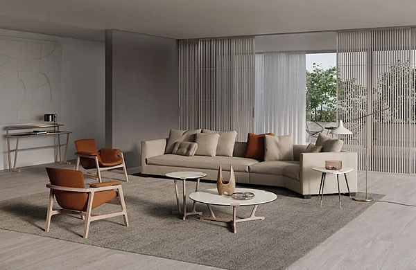 Кофейный стол из керамогранита Frigerio Arja 17310F фабрика Frigerio из Италии. Фото №6