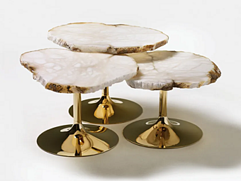 Кофейный стол из алебастра Cicladi Edra CLD010/020/030