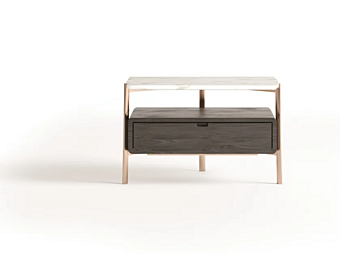 Прямоугольная деревянная прикроватная тумбочка с ящиками MISURAEMME Eros ECD700 фабрика MisuraEmme из Италии