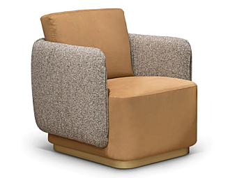 Кресло с подлокотниками из кожи FORMITALIA Jacqueline B фабрика FORMITALIA из Италии