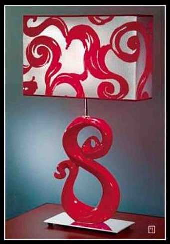 Лампа настольная BONDIA 02223 RED Лампа настольная BONDIA 02223 RED фабрика BONDIA CERAMICAS из Италии