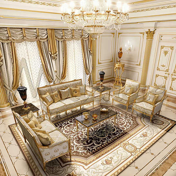 Диван с обитой спинкой на три места из ткани MODENESE GASTONE 14455 фабрика MODENESE GASTONE из Италии. Фото №4