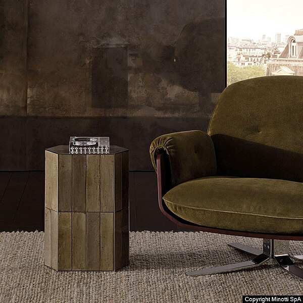 Журнальный стол MINOTTI Andrée Hannes Peer фабрика Minotti из Италии. Фото №3